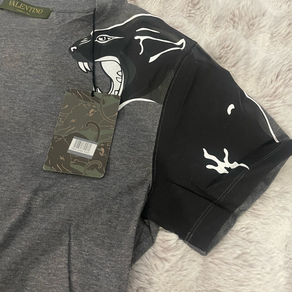 Valentino Mens Tiger T shirt Grey Sz XS - Picture 3 of 7